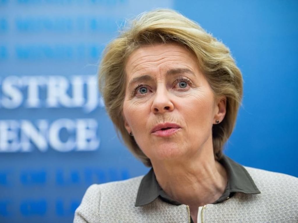 Ursula von der Leyen schließt eine atomare Nachrüstung in Europa nicht aus. Foto: Arne Bänsch