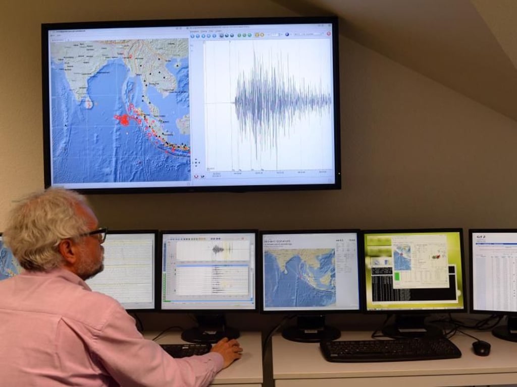 Nach der Tsunami-Katastrophe von 2004 hatten die Potsdamer Forscher fünf Jahre lang an der Software gearbeitet. Foto: Maurizio Gambarini/ Archiv