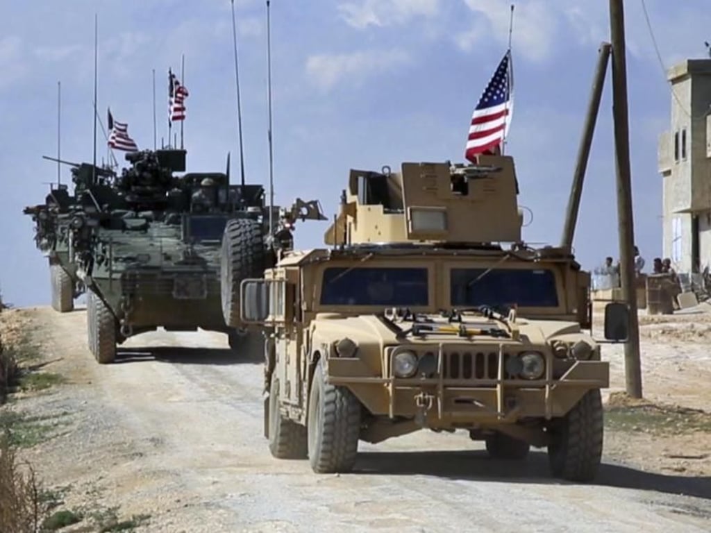 US-Truppen im syrischen Manbij. Foto: Arab 24 network/AP/Archiv