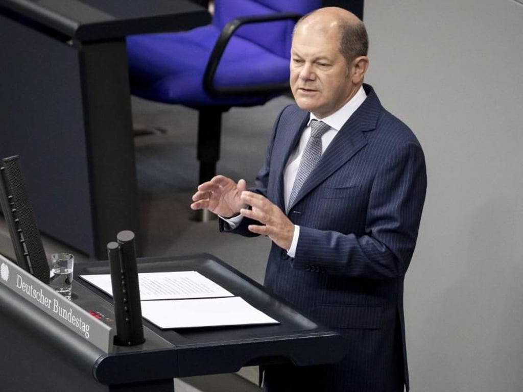 Bundesfinanzminister Scholz plant Haushaltsausgaben von fast 360 Milliarden Euro - Klimaschutz noch nicht eingerechnet. Foto: Christoph Soeder