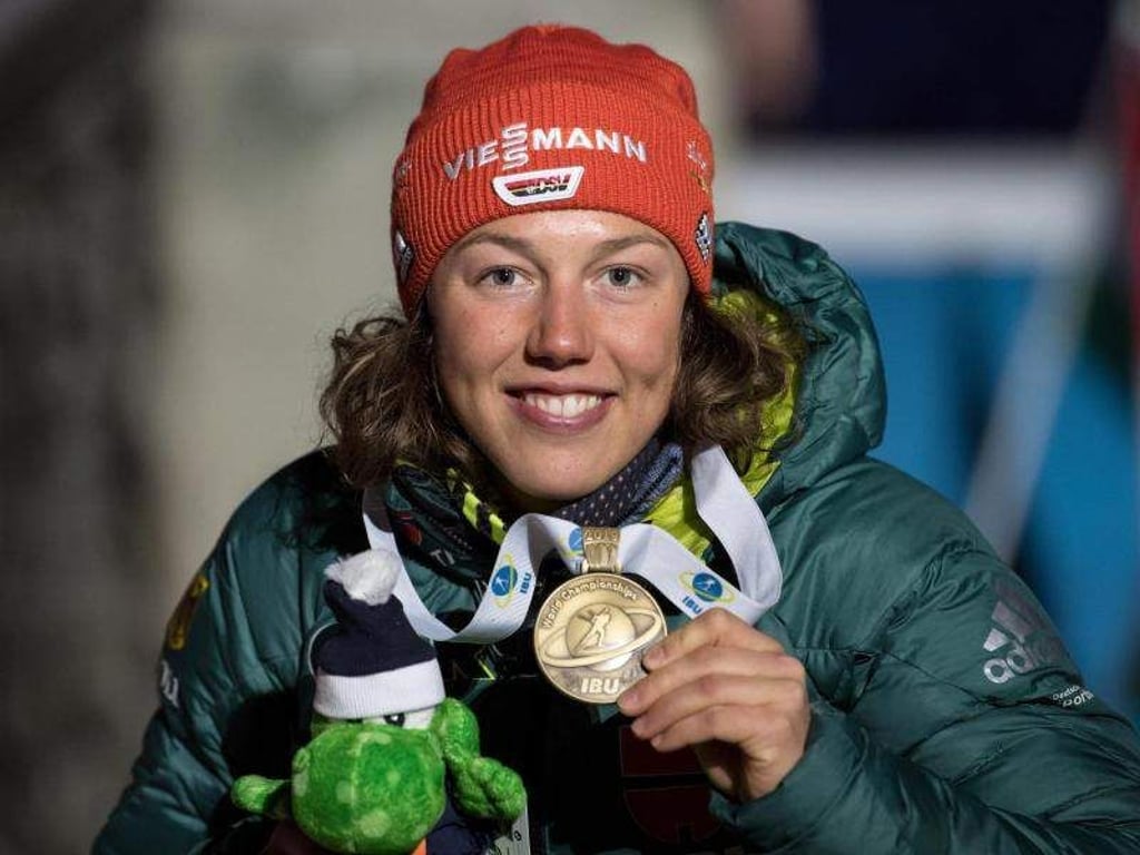 Biathlon-Star Laura Dahlmeier hat überraschend die sportliche Karriere beendet. Foto: Sven Hoppe