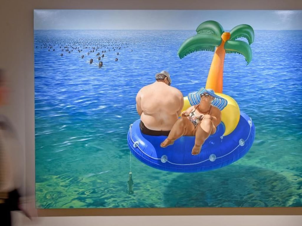 «Urlaubsgrüße aus Lampedusa» (2014). Foto: Holger Hollemann