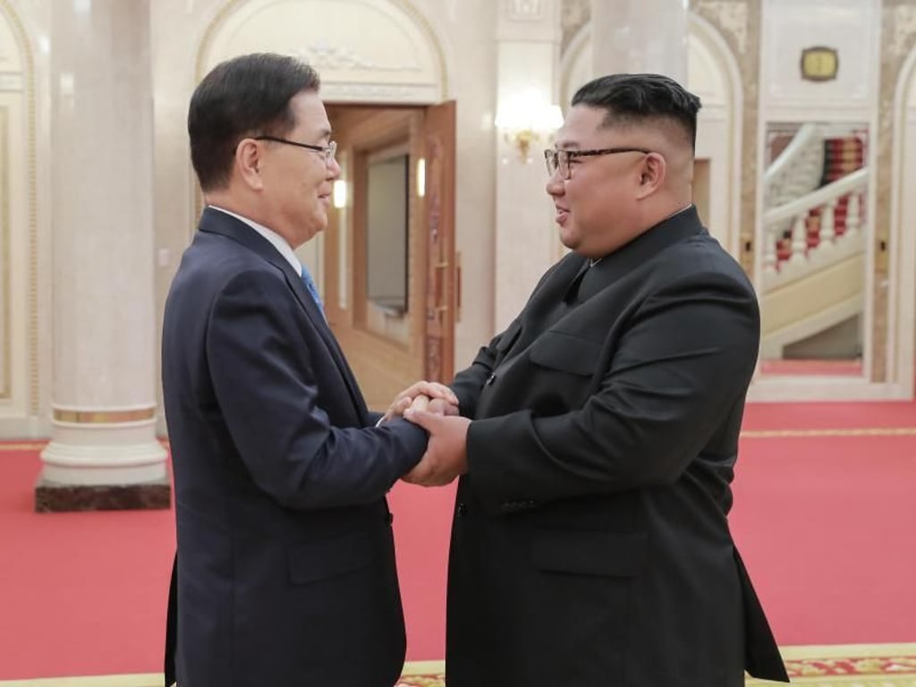 Beide koreanischen Staaten treiben ihre Annäherung voran. Foto: South Korea Presidential Blue House / AP via Yonhap