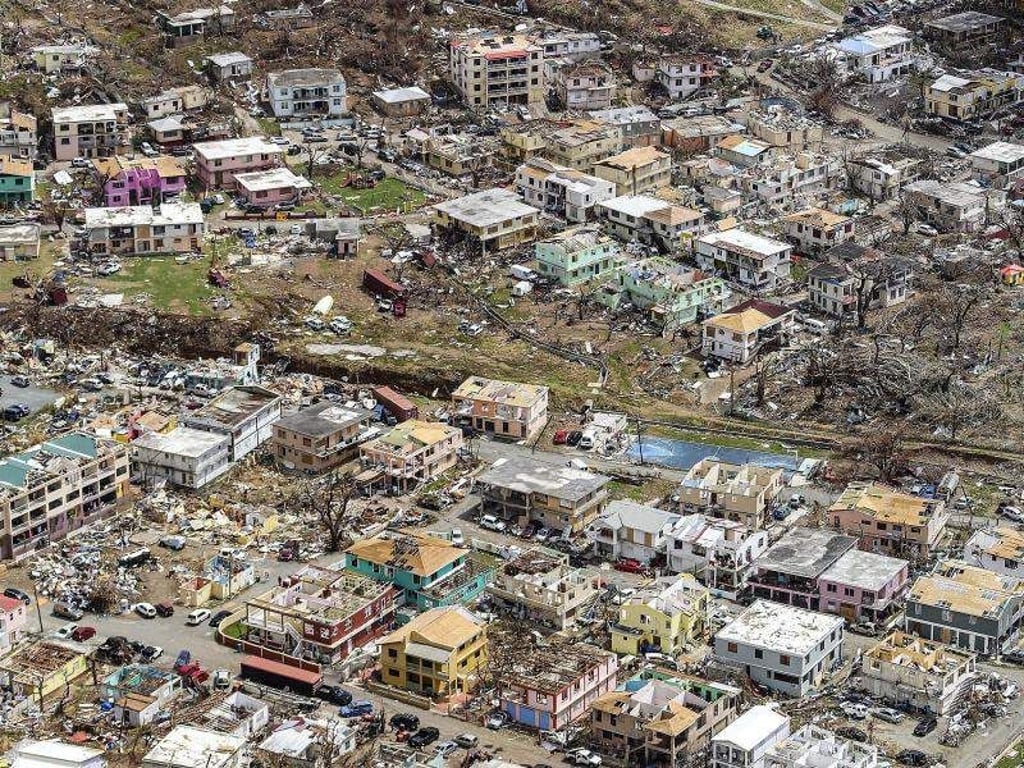 Zerstörungen auf den Britischen Jungferninseln durch «Irma». Foto: Lphot Joel Rouse/FRPU (E) Royal Navy