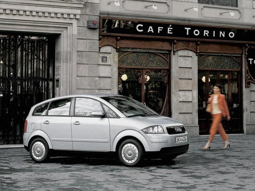Den Minivan Audi A2 mit Aluminiumkarosserie baute Audi von 1999 bis 2005. Foto: Audi AG