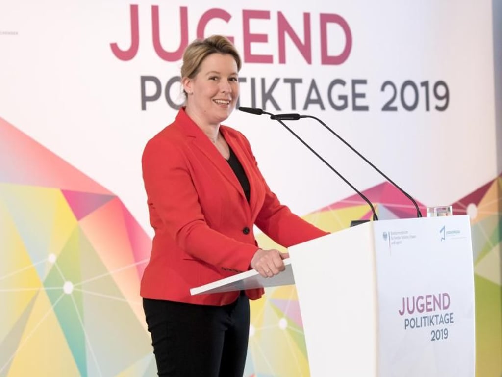 Franziska Giffey eröffnet die Jugendpolitiktage. Foto: Jörg Carstensen