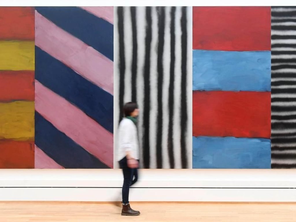 Großßformatig und bunt: Blick Ausstellung «Sean Scully. Vita Duplex». Foto: Uli Deck
