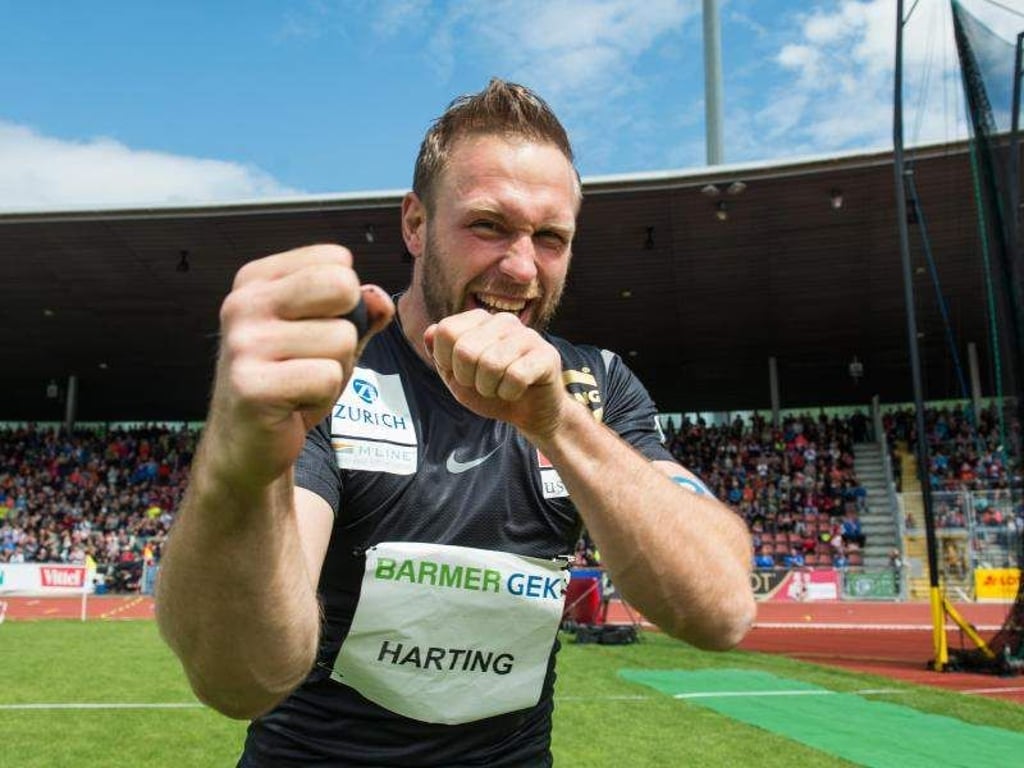 Robert Harting ist gut drauf. Foto: Bernd Thissen