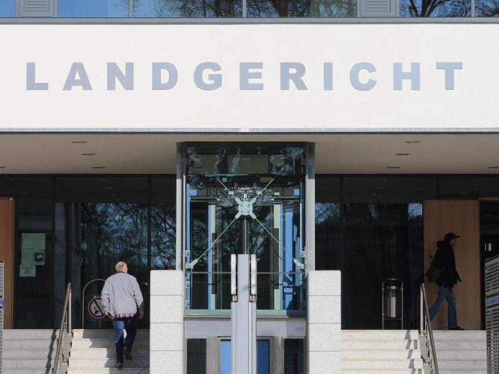 Landgericht Magdeburg. Foto: Jens Wolf/Archiv