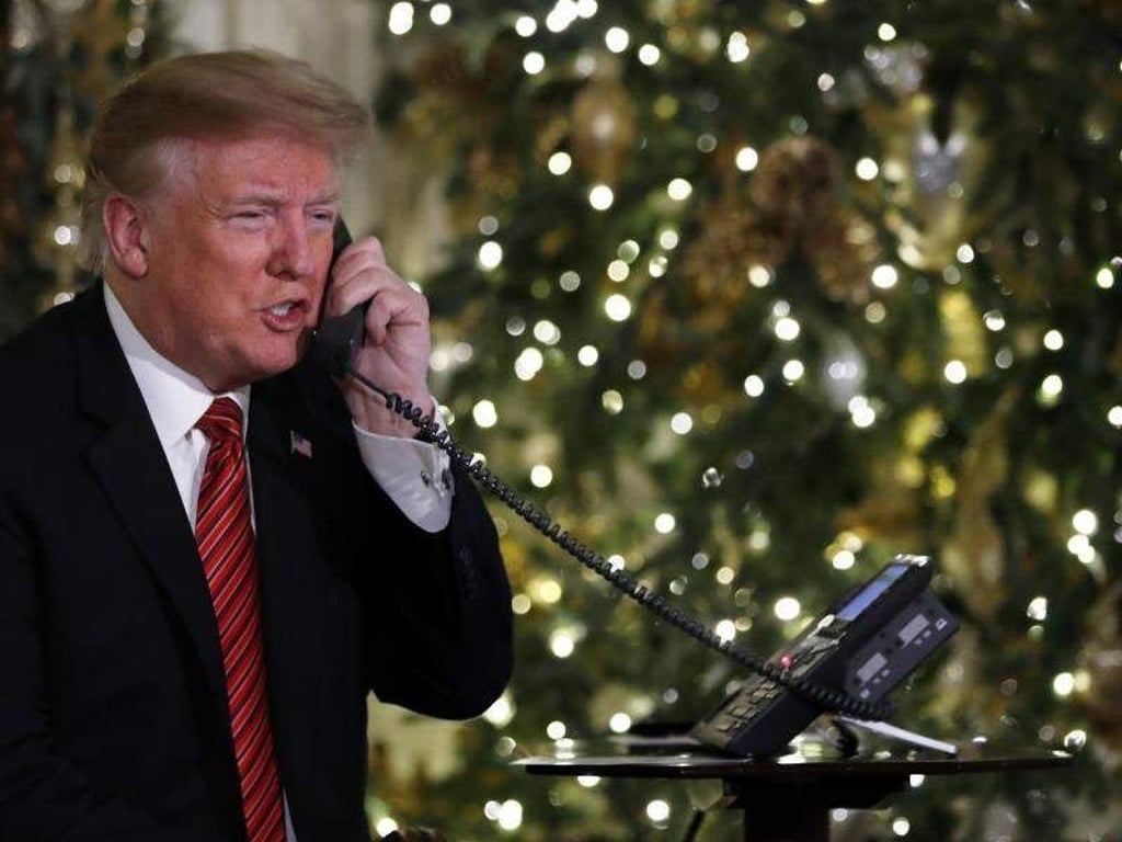 «Glaubst noch an den Weihnachtsmann?»: Donald Trump. Foto: Jacquelyn Martin, AP