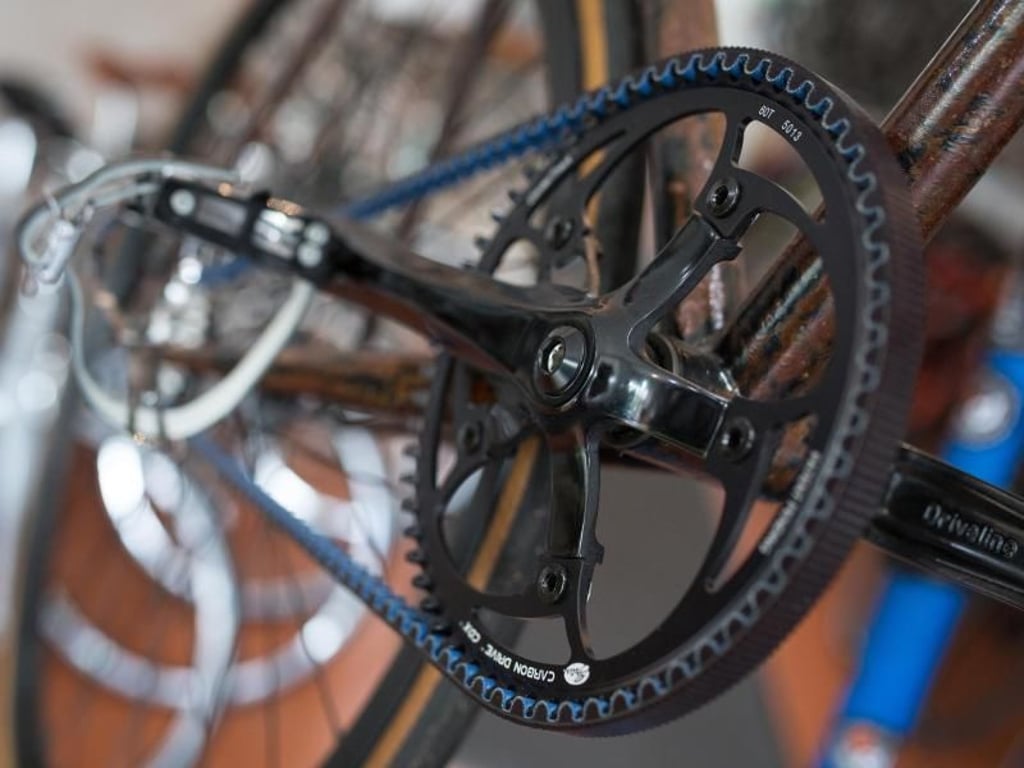 Beliebter Trend: Da Riemen wartungsärmer sind, lassen sich immer mehr Biker diese Variante anstelle einer Kette am Rad montieren. Foto: Florian Schuh