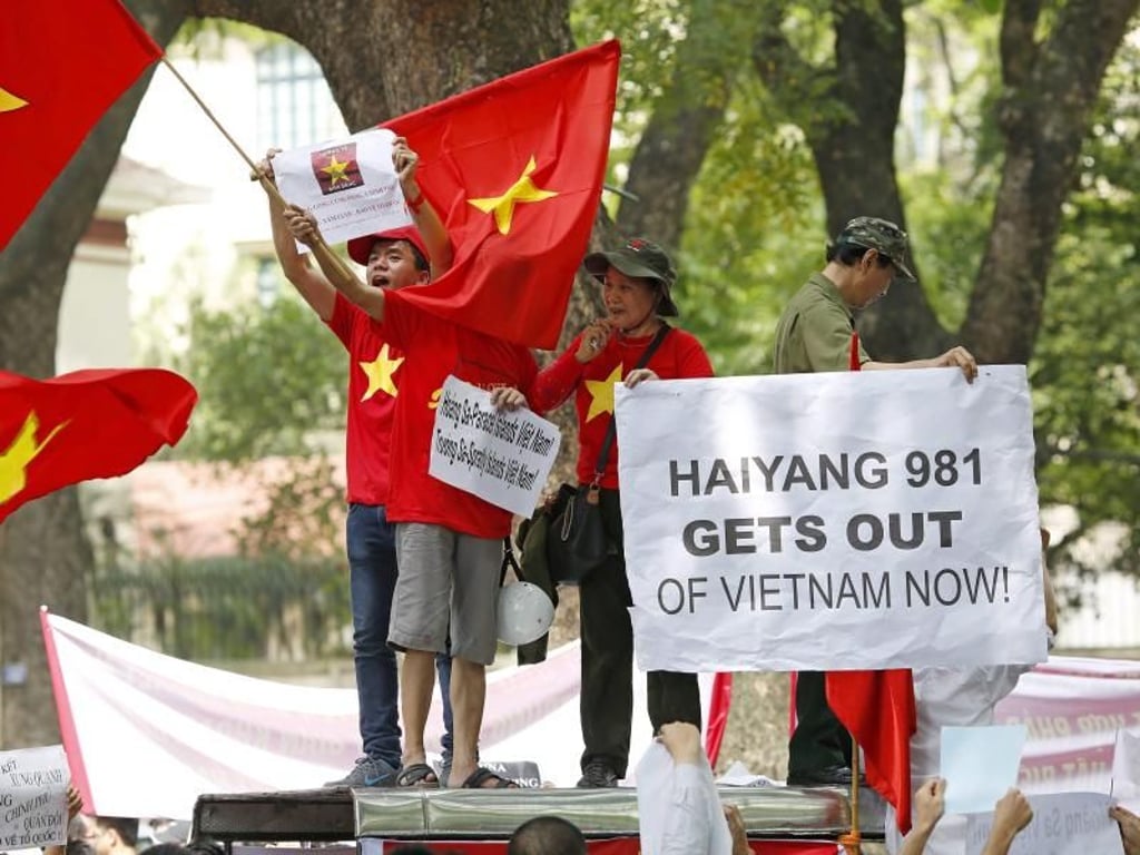 Protest gegen China: Vietnamesen demonstrieren gegen die Territorialpolitik des großen Nachbarn im Norden. Foto: Luong Thai Linh