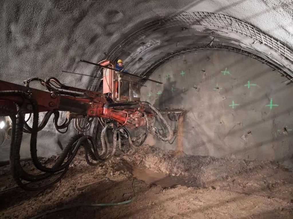 Arbeiten am S-Bahn-Tunnel zwischen dem Hauptbahnhof und Bad Cannstatt, der im Rahmen von Stuttgart 21 errichtet wird. Foto: Marijan Murat