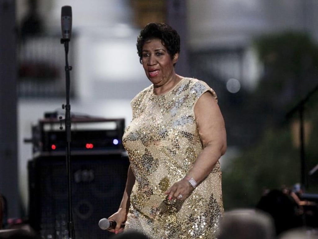 Aretha Franklin vor zwei Jahren bei den International Jazz Days in Washington. Foto: Aude Guerrucci/ISP POOL