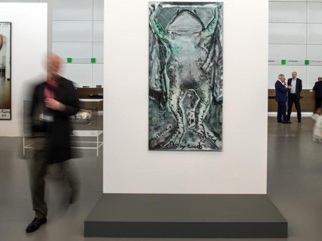 «Art is stories told by toads» aus dem Jahr 1988 der Künstlerin Marlene Dumas. Foto: Federico Gambarini