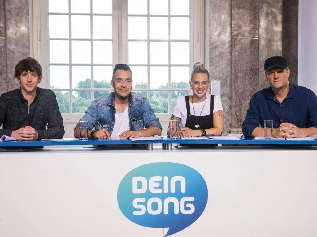 Die Jurymitglieder: Ole Specht (l-r), Laith Al-Deen, Stefanie Heinzmann und Martin Haas. Foto: Frank Rumpenhorst