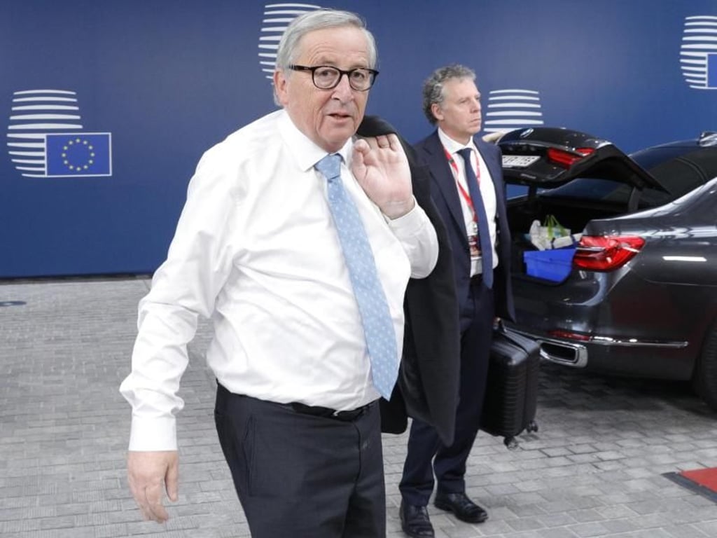 EU-Kommissionspräsident Jean-Claude Juncker empfängt heute in Brüssel seine mögliche Nachfolgerin Ursula von der Leyen. Foto: Geoffroy Van Der Hasselt/AFP Pool/AP