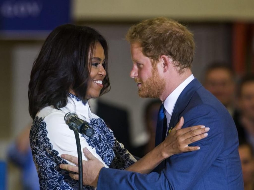 Prinz Harry und Michelle Obama verstehen sich gut. Foto: Jim Lo Scalzo