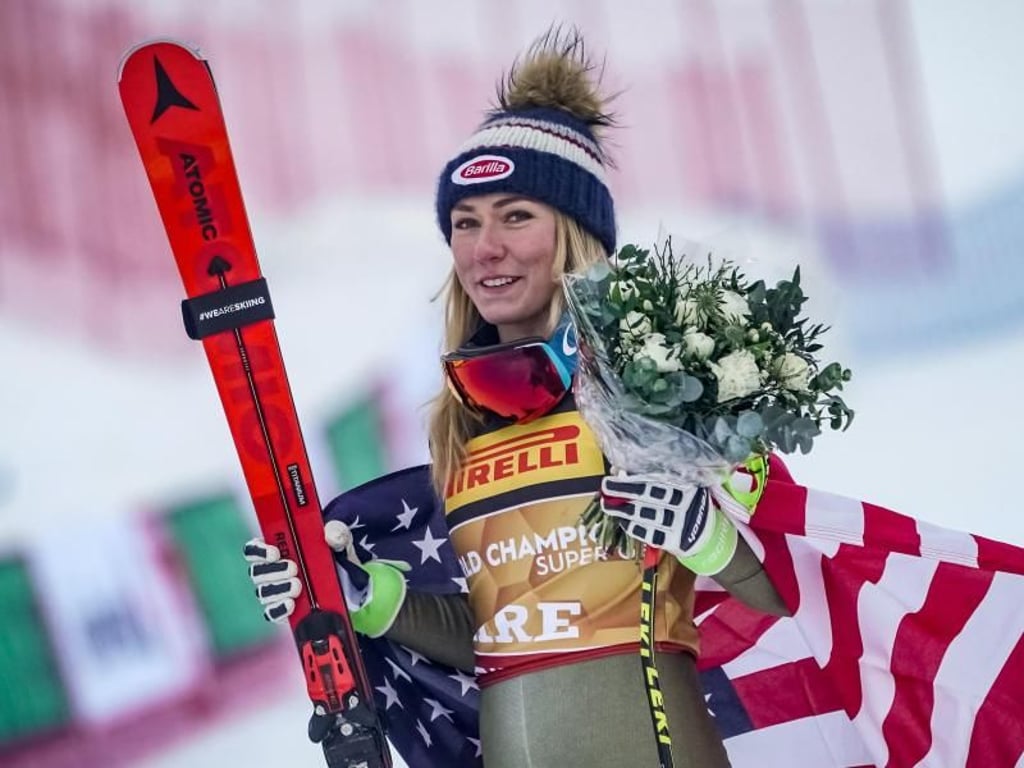 Mikaela Shiffrin aus den USA gewann den Super G in Are. Foto: Michael Kappeler