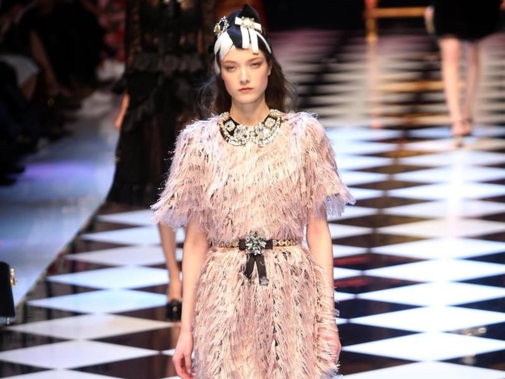 Model-Prinzessin bei Dolce & Gabbana in mailand. Foto: Matteo Bazzi