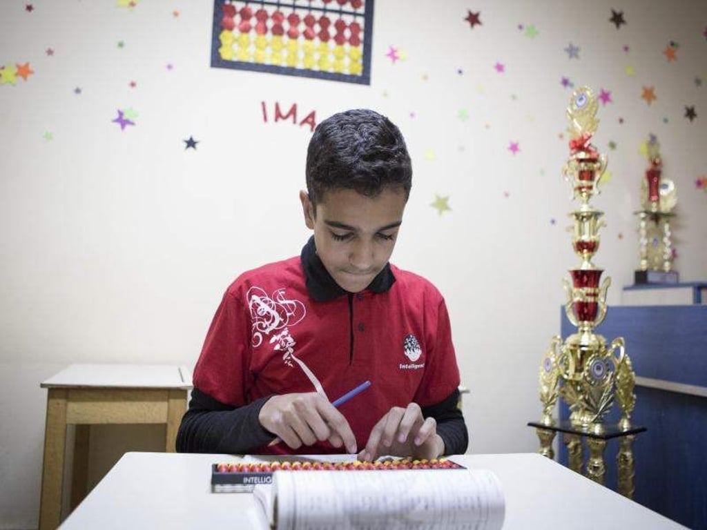 Abdel Rahman Hussein kann extrem komplizierte Aufgaben im Kopf lösen. Foto: Gehad Hamdy