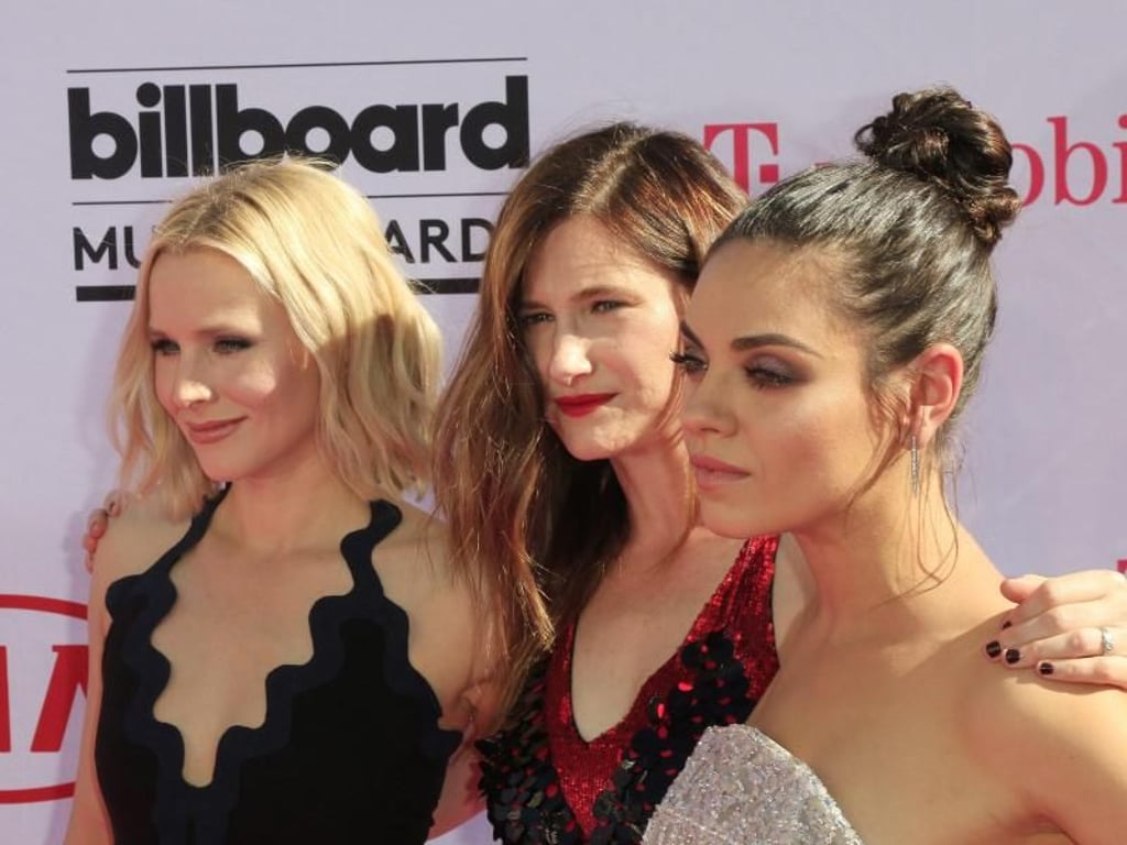 Der neue gemeinsame Film von Kristen Bell (l-r), Kathryn Hahn und Mila Kunis heißt «Bad Moms». Er kommt Anfang Oktober in die deutschen Kinos. Foto: Nina Prommer