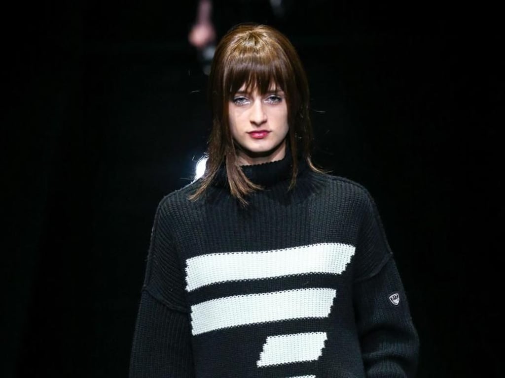 Viel Strick bei Emporio Armani. Foto: Pps/ZUMA Wire