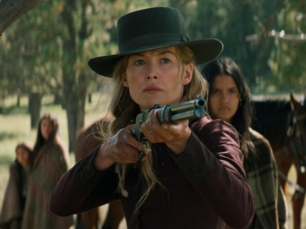 Rosalee Quaid (Rosamund Pike): Wird Sie schießen? Foto: Universum Home Entertainment
