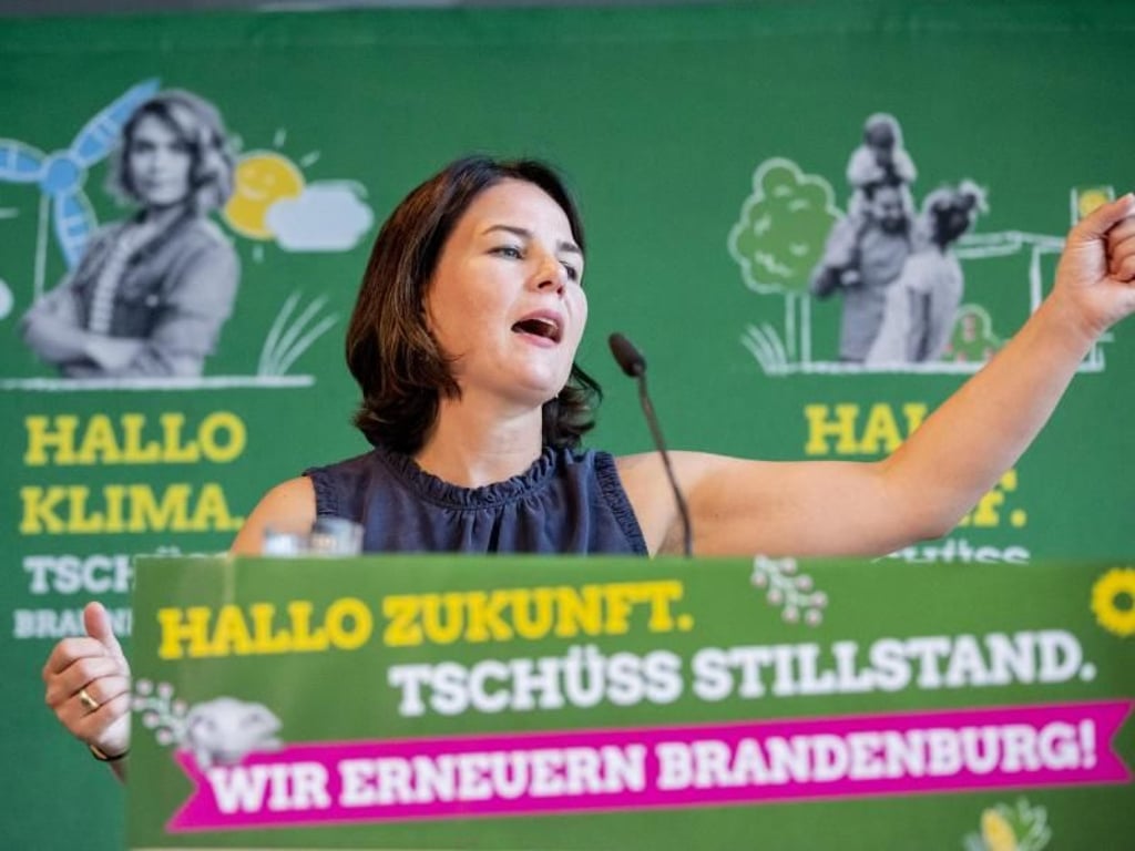 Grünen-Parteichefin Annalena Baerbock wird in Brandenburg zu einem Bürgergespräch erwartet. Foto: Christoph Soeder