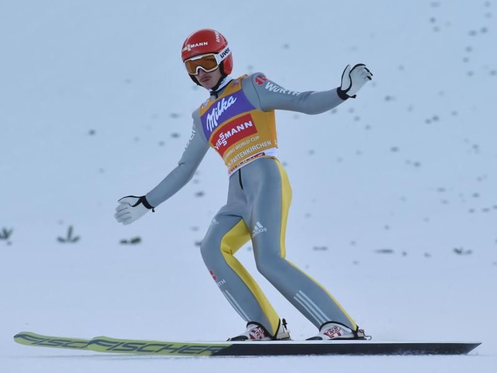 Konnte beim Neujahrsspringen in Garmisch-Partenkirchen doch noch auf das Podium springen: Richard Freitag. Foto: Angelika Warmuth