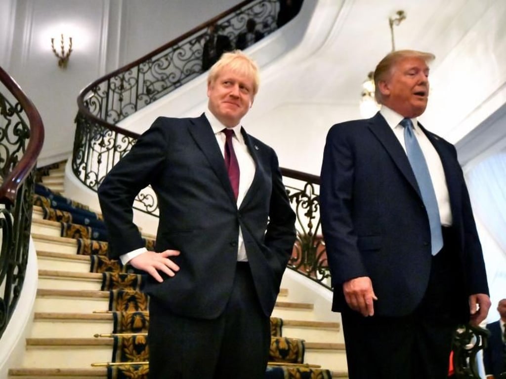 Sie schaffen neue Unruheherde: US-Präsident
Donald Trump und der britische Premierminister Boris Johnson. Foto: Dylan Martinez/PA Wire