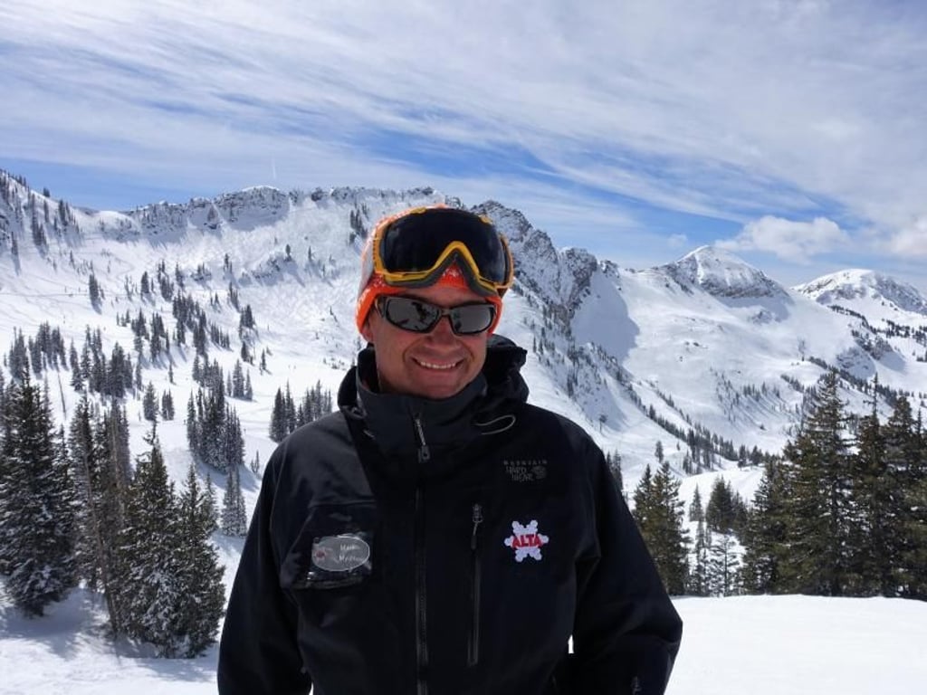 Mark Mylar - hier im Gebiet Alta - ist Ski Patroler. Foto: Bernhard Krieger
