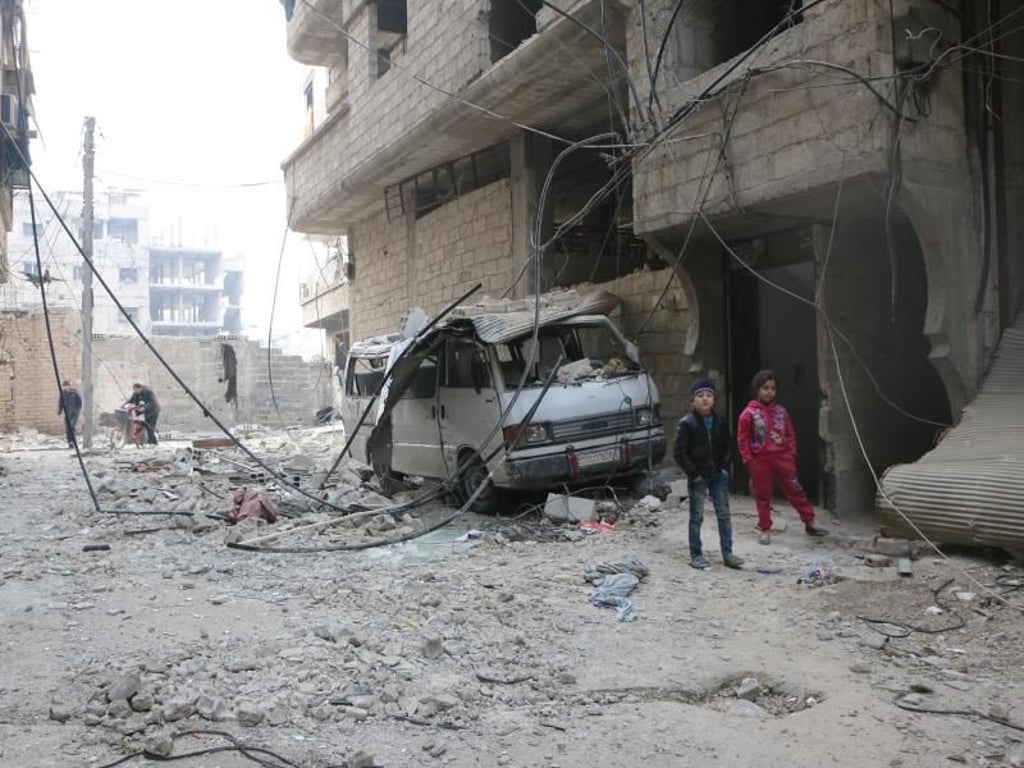 Circa 420 Millionen Kinder wachsen in Konfliktgebieten wie ihr in Ost-Ghuta, Syrien, auf. Das ist fast jedes fünfte Kind weltweit. Foto: Syria Relief/Save the Children/dpa/Handout