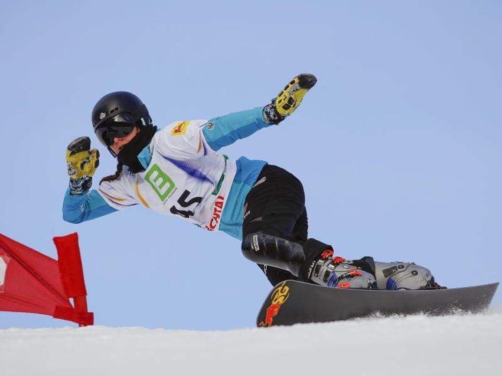 Cheyenne Loch musste sich im Parallel-Slalom mit dem undankbaren vierten Platz zufriedengeben. Foto: Barbara Gindl