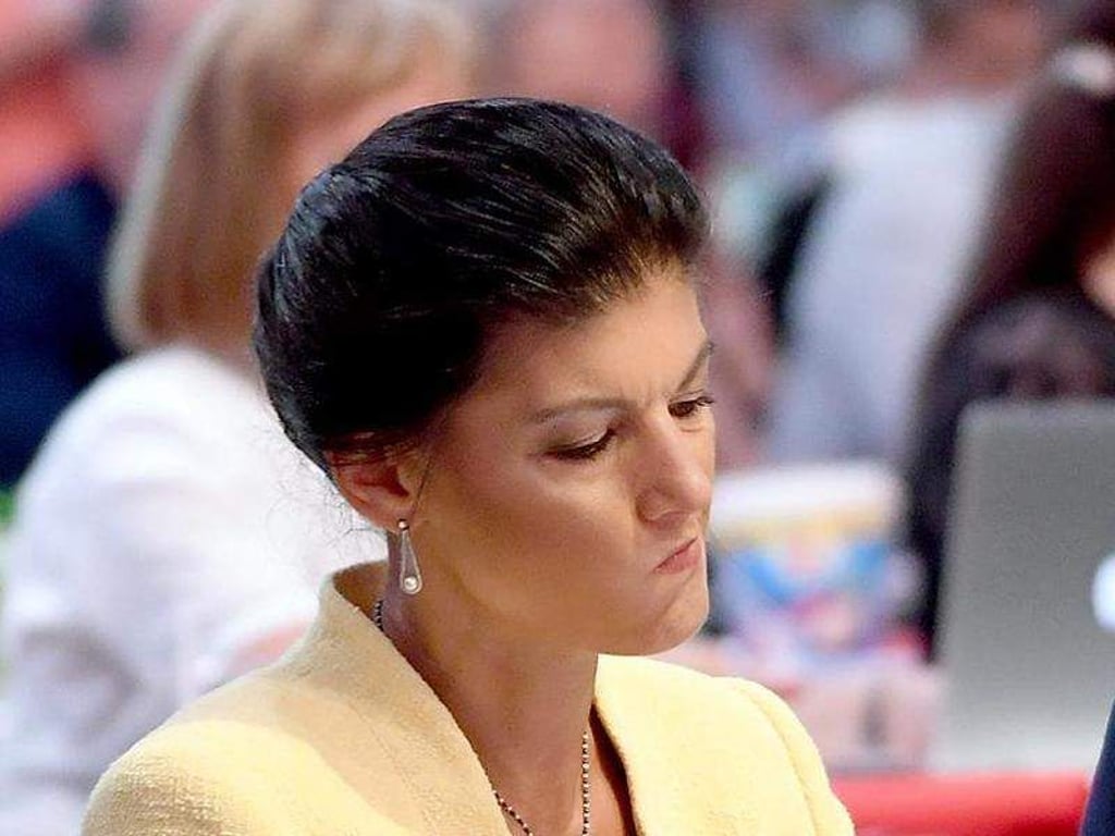 Sie wurde von Teilen der Parteitags-Delegierten ausgebuht, von anderen bejubelt: Sahra Wagenknecht, Linke-Fraktionsvorsitzende im Bundestag. Foto: Britta Pedersen