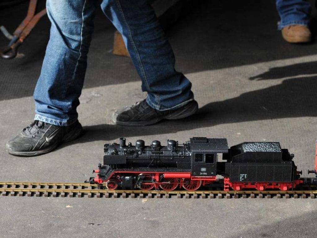 Die Gartenbahnlok BR24 im Maßstab 1:22,5 des thüringischen Modelleisenbahnherstellers PIKO. Foto: Matthias Hiekel/Archiv