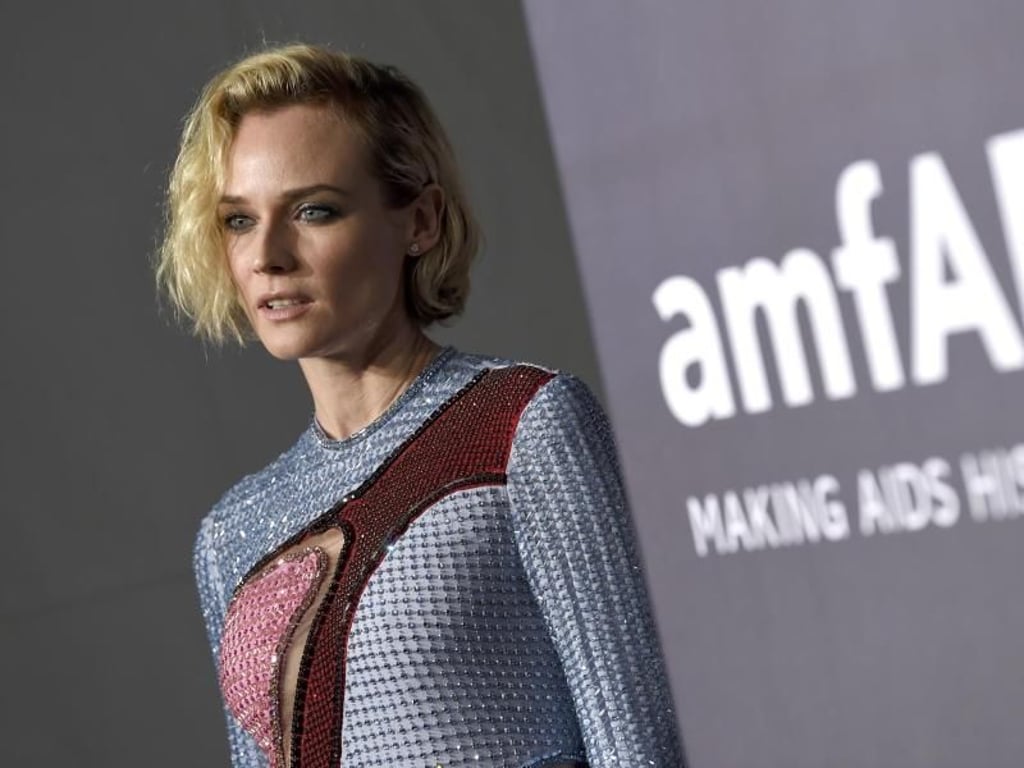 Diane Krugers spaciges Outfit stammt von Versace. Foto: Evan Agostini/Invision