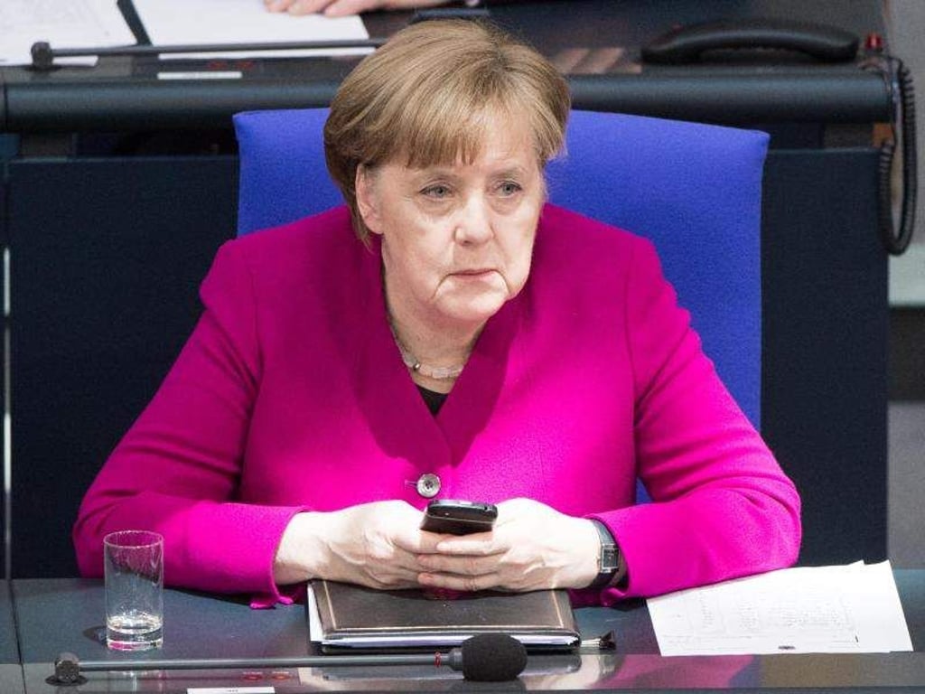Die Umfragewerte von Bundeskanzlerin Angela Merkel sinken. Foto: Christophe Gateau