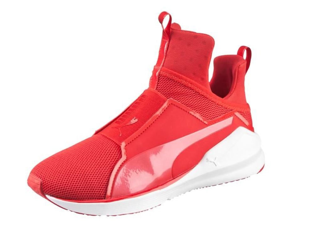 Viele Sneaker - wie hier bei Puma - heben in dieser Saison eine besonders hohe Lasche (ca. 100 Euro). Foto: Puma/dpa-tmn