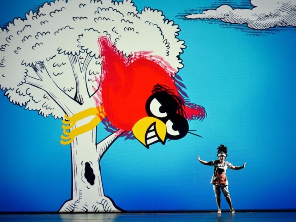 Agnieszka Hauzer in der Rossini-Oper «Die Reise nach Reims» in Kiel. Foto: Carsten Rehder