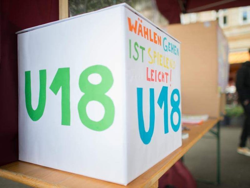 Eine Wahlurne mit der Aufschrift "U18". Foto: Klaus-Dietmar Gabbert