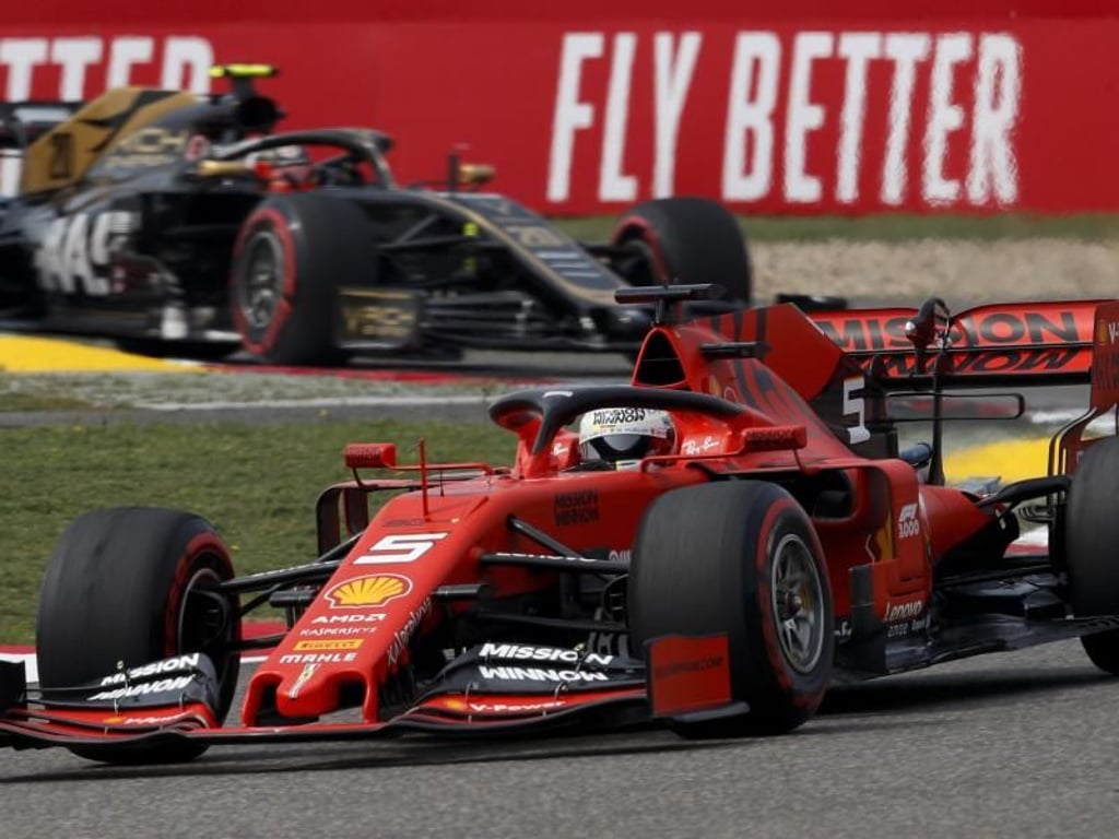 In Shanghai lediglich Dritter: Sebastian Vettel. Foto: Andy Wong/AP