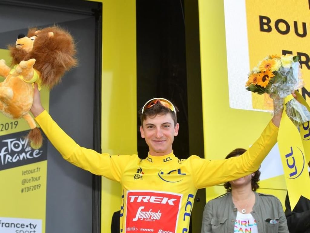 Der Italiener Giulio Ciccone konnte bei der 6. Etappe das Gelbe Trikot des Gesamtführenden erobern. Foto: David Stockman/BELGA