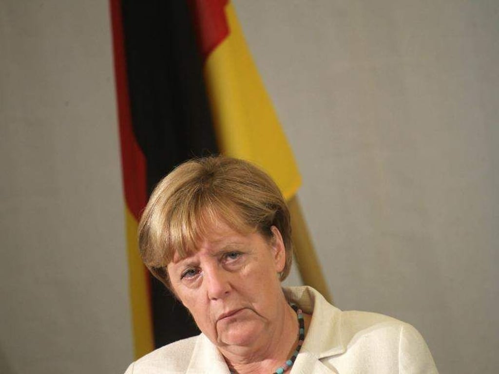 Angela Merkel vergangene Woche in Estland. Die Kanzlerin hat deutsche Fehler in der früheren Flüchtlingspolitik eingeräumt. Foto: Valda Kalnina
