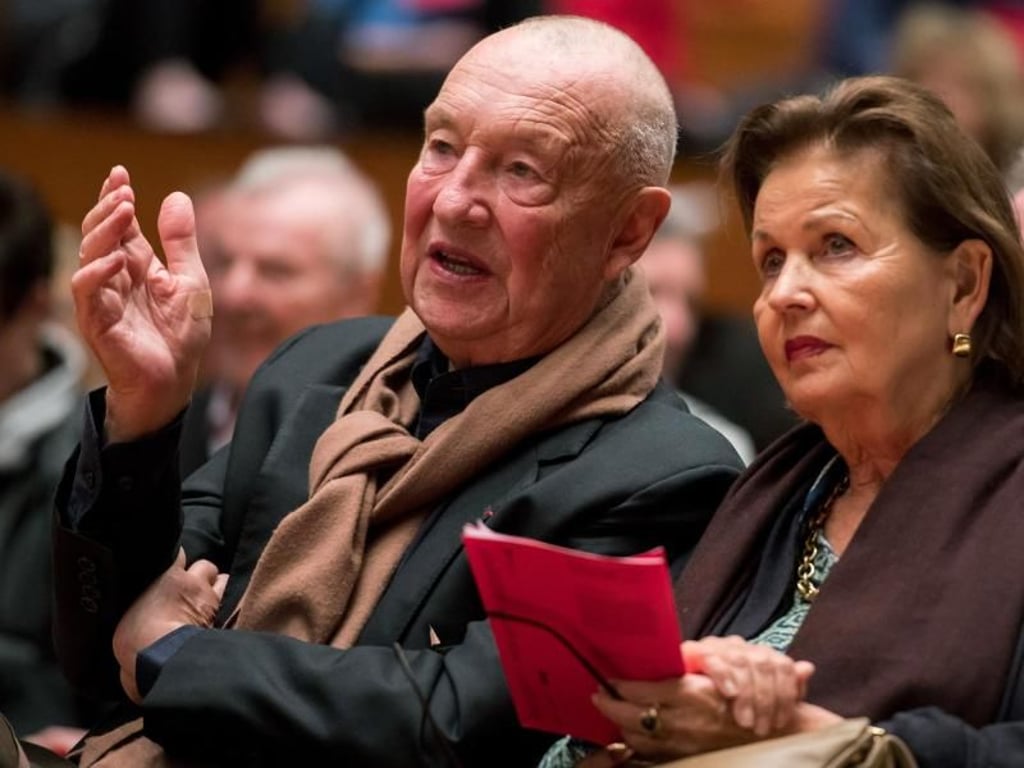 Der Maler Georg Baselitz mit seiner Frau Elke Kretzschmar in Weimar. Foto: Jens-Ulrich Koch