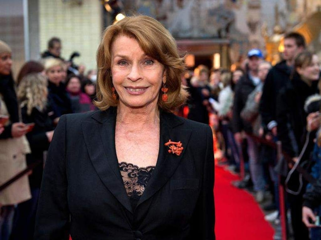 Senta Berger in Berlin vor der Preisverleihung der Jupiter Awards 2017. Foto: Silas Stein