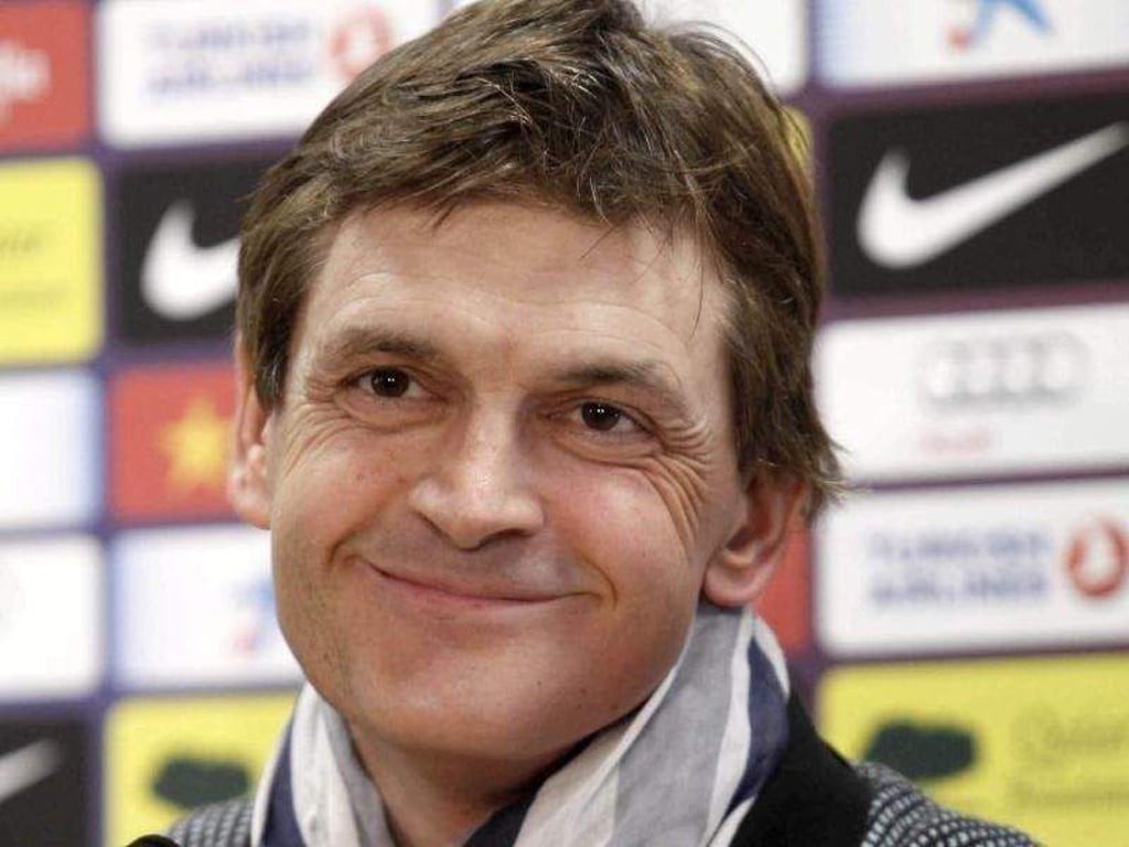 Barcelona-Coach Tito Vilanova gibt sich vor dem Rückspiel gegen die Bayern kämpferisch. Foto: Albert Olive
