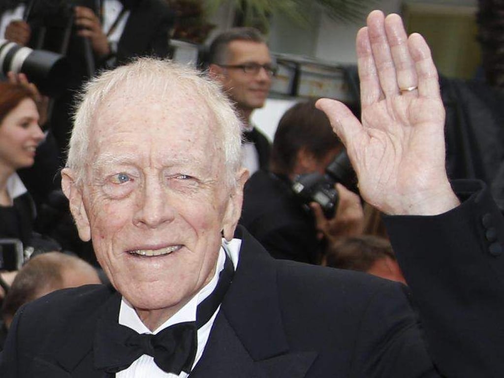 Der schwedische Schauspieler Max von Sydow 2016 in Cannes. Foto: Guillaume Horcajuelo