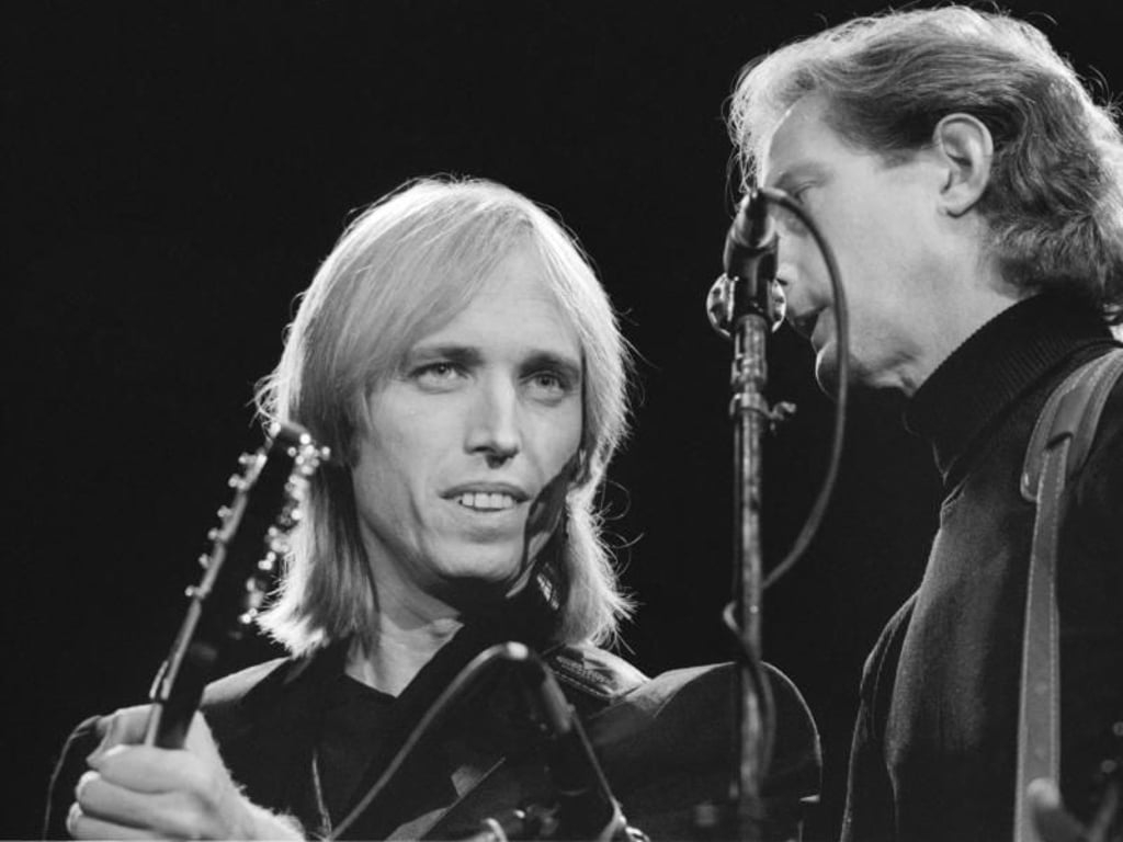 Tom Petty mit den Heartbreakers 1987 in Helsinki. Foto: Ari Ojala