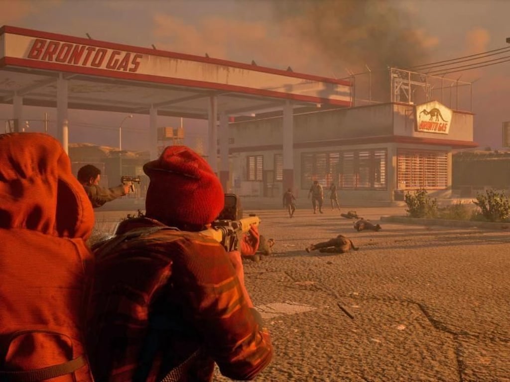 Immer schön draufhalten, da kommen Zombies angeschlurft: Microsoft bringt mit «State of Decay 2» Zombie-Action auf PC und Xbox One. Foto: Microsoft Studios